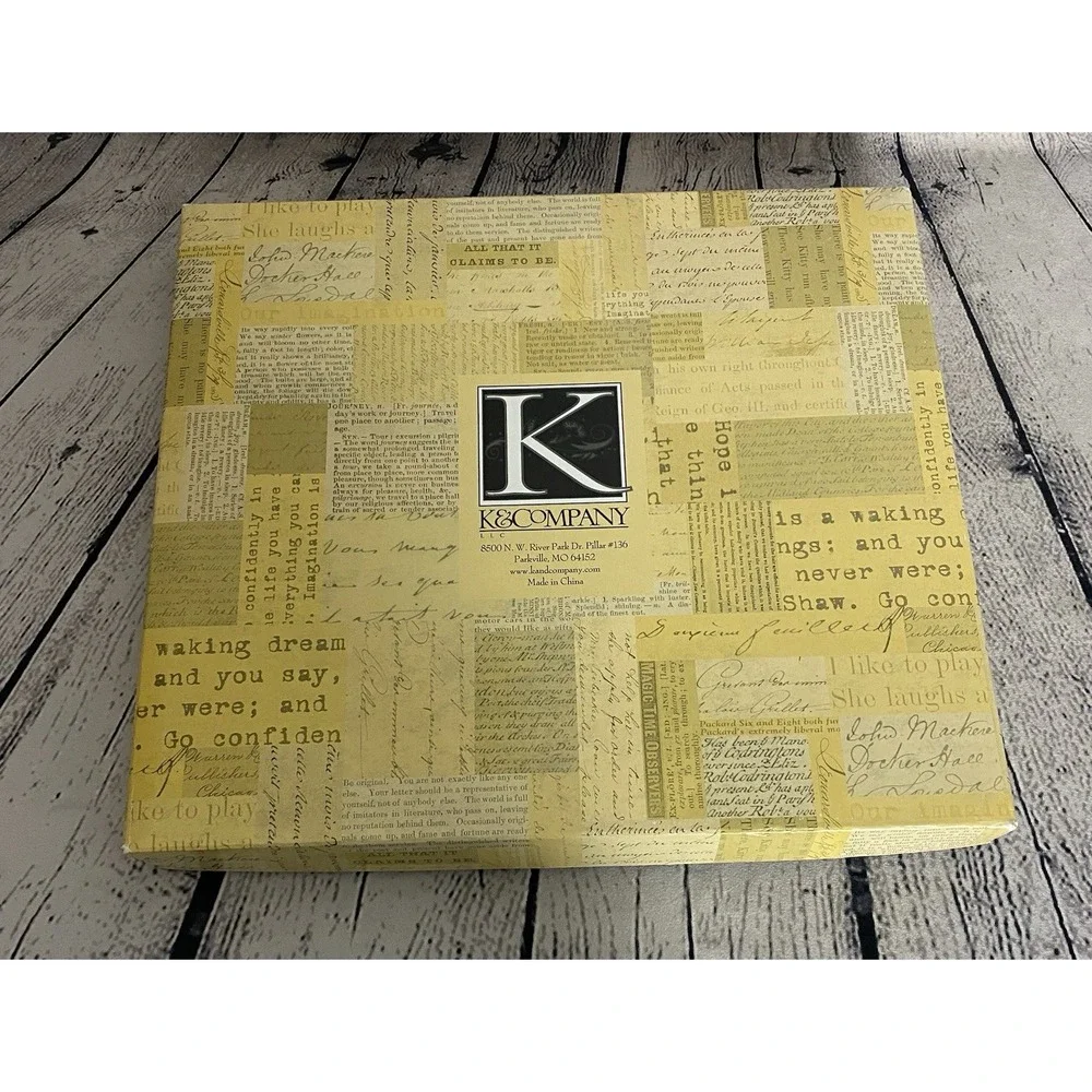 K & Company Scrapbook Photo Album 12x12 20 Top Loading Green Blue Floral